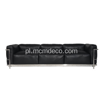 Le Corbusier LC3 Grand Modele Sofa trzyosobowa